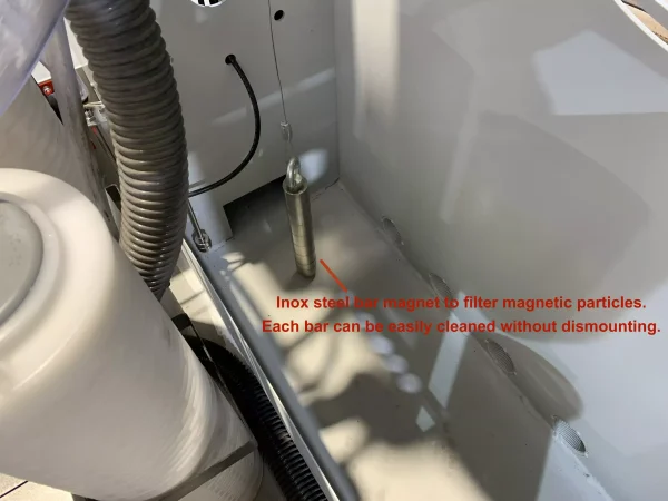 Details of the cooling and filtration system ELITE model FILTRAmaq PRO