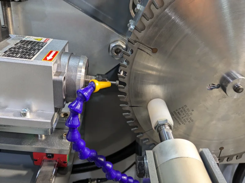 Sharpening group of the chip breaker slot grinding machine ELITE model MVB 670