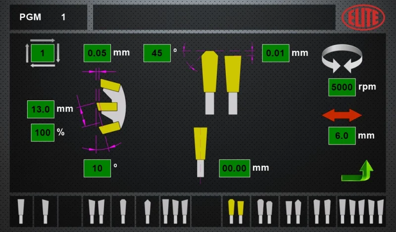 Touchscreen for quick and easy programming. ELITE AVB 850 model